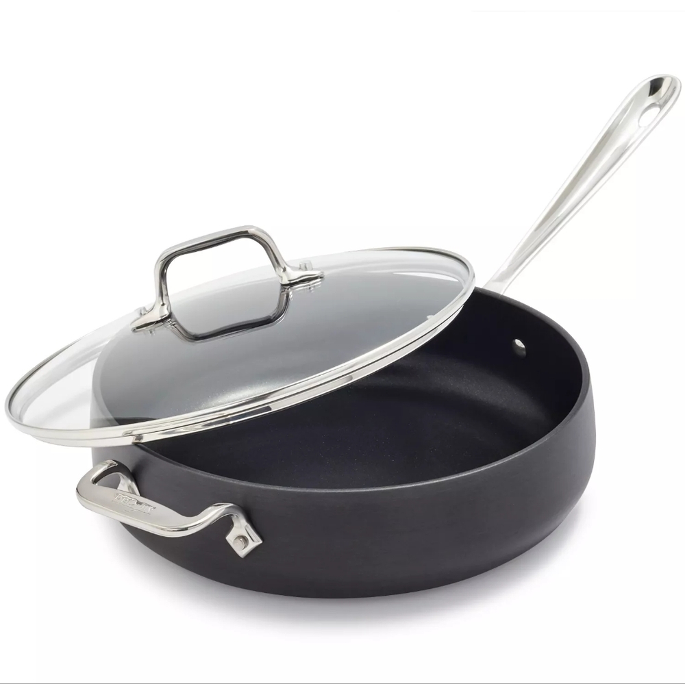 All-Clad HA1 Hard Anodized Nonstick Saute Pan with Lid, 4-Qt.